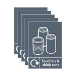 A5 Sign Food Tins And Drink Cans Pk5