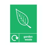 A5 Sign Garden Waste Pack Of 5