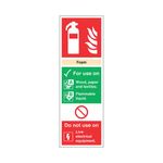 Sign Fire Extgr Foam Pvc 300X100Mm