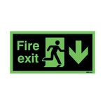 Niteglo Exit Man Arrw Down S/A 15X45