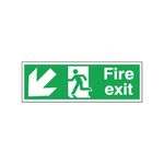 Fire Exit Man Arw D/Lft S/A 150X450