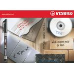 Stabilo Write4All Perm Mkr Blk Pk10