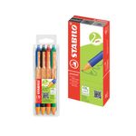 Stabilo Pbl Blk Pk10 + Foc Ast Pens