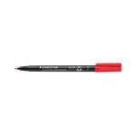 Lumocolor Pen Fine Perm Red Pk10