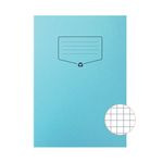 Silvine Rec Ex Bk 7Mm Sq A4 Blu Pk10