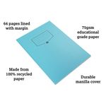 Silvine Eco Recy Ex Book A4 64P Pk10