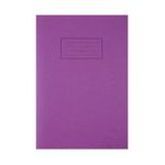 Silvine Exercise Book A4 Purple Pk25