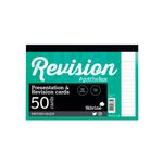 Silvine 50 Revision Card Wht Pk1000