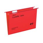 Rexel Crystalfile Susn File Red Pk25