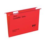 Rexel Crystalfile Susn File Red Pk25