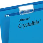 Rexel Crystalfile Susn File Blu Pk25