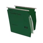 Rexel Crystalfile Lat File Grn Pk25