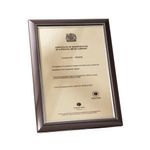 Seco Premium Cert Holder A4 Smk Grey