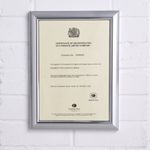 Seco Premium Cert Holder A4 Silver