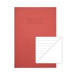 Rhino A4 Ex Book Plain/8Mm Red Pk50