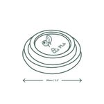 Vegware Hot Cup Lid 12Oz Pk1000
