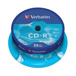 Verbatim Cd-R Nonprintable Spd Pk25
