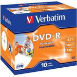 Verbatim Dvd-R Jwl Cs Print Pk10