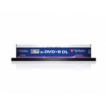 Verbatim Dvd+R 8X Dbl Lyr Slvr Pk10