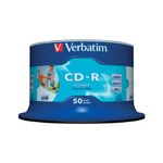 Verbatim Cd-R Azo Wp Spindle Pk50