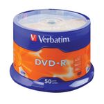 Verbatim Dvd-R 16X Pk50 43548