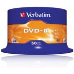 Verbatim Dvd-R 16X Pk50 43548