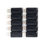 Verbatim Pstripe Usb 16Gb Blk Pk10
