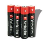 Verbatim Aaa Alkaline Batteries Pk4