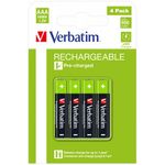 Verbatim Aaa Rchb Batteries Pk4
