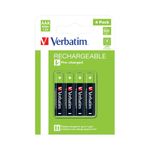 Verbatim Aaa Rchb Batteries Pk4