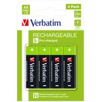 Verbatim Aa Rchb Batteries Pk4