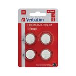 Verbatim Cr2025 3V Lih Battery Pk4