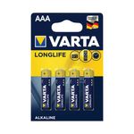 Varta Longlife Aaa Battery Pk4