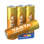 Varta Longlife Aa Battery Pk4