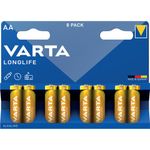 Varta Longlife Aa Battery Pk8