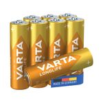 Varta Longlife Aa Battery Pk8