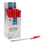 Concept Box 50 Ballpoint Pens - Red