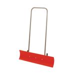 Red Plastic 870Mm Blade Snow Pusher