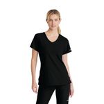Sk102 Female Scrub Top Black 5Xl