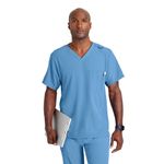 Sk0112 Unisex V Scrub Top Ceblue L