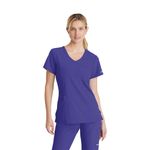 Sk102 Female Scrub Top Grape 3Xl