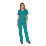 Ww610 Revolution Wrap Top Teal M