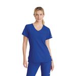 Sk102 F Scrub Top Galaxy Blue 2Xs