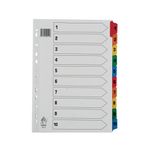 A4 Mylar Index 1-10 Assorted