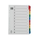 A4 Mylar Index 1-10 Assorted
