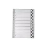 White A4 1-10 Mylar Index Dividers
