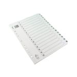 White A4 1-15 Mylar Index Dividers