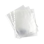 A4 Clear Punched Pockets Pk100