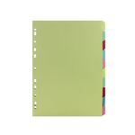 A4 Manilla Divider 10-Part Assorted