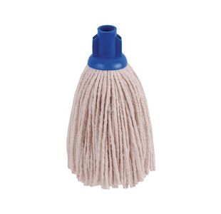 2Work 12Oz Py Smooth Mop Blue Pk10